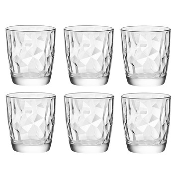 BormioliRocco Clear Diamond DOF 390ml Tumbler Glasses Temple Webster